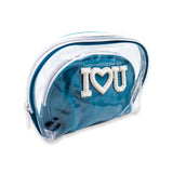 #2485 PEARL I HEART U 2-1 MAKEUP POUCH