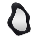 QBR-26 BLACK IRREGULAR SHAPE TABLE MIRROR