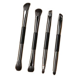 DELUXE COMPACT 4PCS DUO BRUSH W/ MIRROR AND COLOR SWITCH