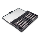 DELUXE COMPACT 4PCS DUO BRUSH W/ MIRROR AND COLOR SWITCH