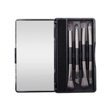 DELUXE COMPACT 4PCS DUO BRUSH W/ MIRROR AND COLOR SWITCH