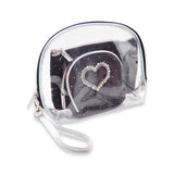 3N1 POUCH CRYSTAL HEART BW-02