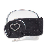 3N1 POUCH CRYSTAL HEART BW-02