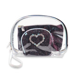 3N1 POUCH CRYSTAL HEART BW-02