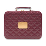 PD-12 BEAUTY CASE W/MIRROR DIAMOND LEATHER