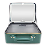 PD-12 BEAUTY CASE W/MIRROR DIAMOND LEATHER