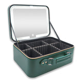 PD-12 BEAUTY CASE W/MIRROR DIAMOND LEATHER
