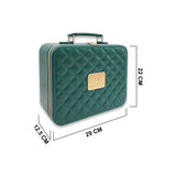 PD-12 BEAUTY CASE W/MIRROR DIAMOND LEATHER