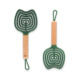 KITTY SPIRAL HAIR BRUSH WOODEN HANDLE