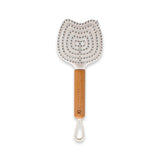 KITTY SPIRAL HAIR BRUSH WOODEN HANDLE