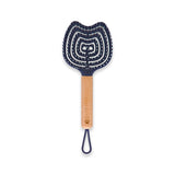 KITTY SPIRAL HAIR BRUSH WOODEN HANDLE