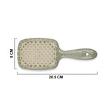 L-B081 GREEN PADDLE HAIR MASSAGE BRUSH SQUARE