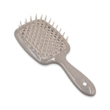 L-B081 GREEN PADDLE HAIR MASSAGE BRUSH SQUARE