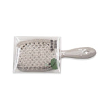 L-B081 GREEN PADDLE HAIR MASSAGE BRUSH SQUARE