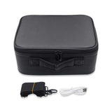 1ZIP SMALL ORGANIZER W/LED MIRROR LEATHER BLACK