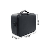 1ZIP SMALL ORGANIZER W/LED MIRROR LEATHER BLACK