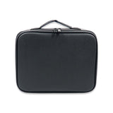 1ZIP SMALL ORGANIZER W/LED MIRROR LEATHER BLACK