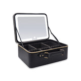 PD-12 BEAUTY CASE W/MIRROR LEATHER
