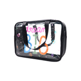 GK BLACK DREAM BIG CLEAR BAG