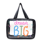 GK BLACK DREAM BIG CLEAR BAG