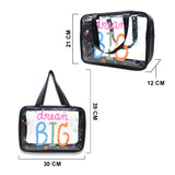 GK BLACK DREAM BIG CLEAR BAG