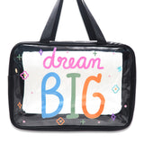 GK BLACK DREAM BIG CLEAR BAG