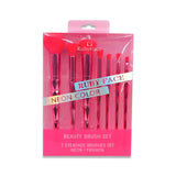 LX07 7 PCS EYE&FACE BRUSH SET NEON FASHION