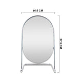 ELLIPTICAL MIRROR 29.5 X 21 X 12 (SILVER)