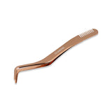 GK PORE TWEEZER W/COMB ROSEGOLD