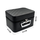 0069 MAKE UP BOX BLACK V PATTERN
