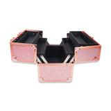 #1706 GLITTERY ROSE GOLD MAKE UP BOX