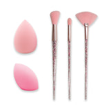 #5030 3PCS MAGIC CRYSTAL BRUSH W/2PCS BEAUTY BLENDER