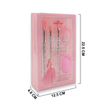 #5030 3PCS MAGIC CRYSTAL BRUSH W/2PCS BEAUTY BLENDER