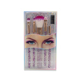 #5609 5PCS COSMETIC BRUSH SET GLITTERY HANDLE