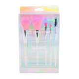 KL8018 5N1 MAKEUP BRUSH SET CRYSTAL
