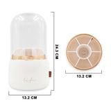 360 ROTATING MAKEUP BRUSH ORGANIZER