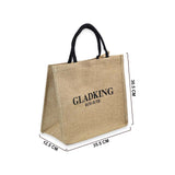 GLADKING ECO JUTE HANDY BAG BROWN