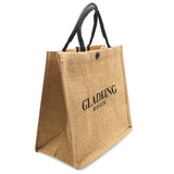 GLADKING Travel Eco Jute Tote Bag Cute Reusable Makeup Bag