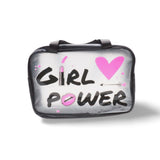 GLADKING Matte PVC Girl Power Series Travel Waterproof Makeup Organizer Bag