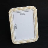 GLADKING Pearl Floral Frame Makeup Mirror With Table Stand