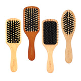 Gladking Bag Size Wooden Paddle Hair Brush