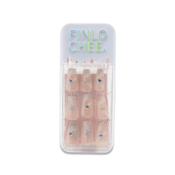 NO.X-186 WEARABLE MANICURE FAKE NAILS SQUARE CASE