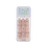 NO.X-186 WEARABLE MANICURE FAKE NAILS SQUARE CASE
