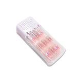 NO.X-186 WEARABLE MANICURE FAKE NAILS SQUARE CASE