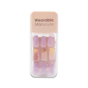 NO.X-186 WEARABLE MANICURE FAKE NAILS SQUARE CASE