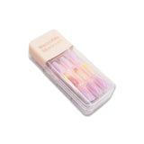 NO.X-186 WEARABLE MANICURE FAKE NAILS SQUARE CASE