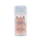 NO.X-186 WEARABLE MANICURE FAKE NAILS SQUARE CASE