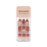 NO.X-186 WEARABLE MANICURE FAKE NAILS SQUARE CASE