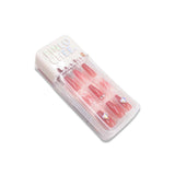 NO.X-186 WEARABLE MANICURE FAKE NAILS SQUARE CASE
