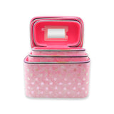 CX2862 GLITTERY HEART PINK - MAKEUP BOX